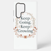 Boho Botanical "Keep Growing" Motivational Graphic