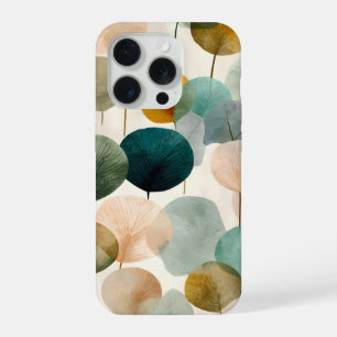 Boho Botanical Leaf Mid Century Abstract iPhone 15 Pro Case