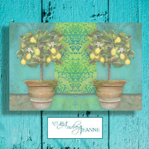 BOHO Botanical Lemon Tree Modern Vintage Decoupage Tissue Paper