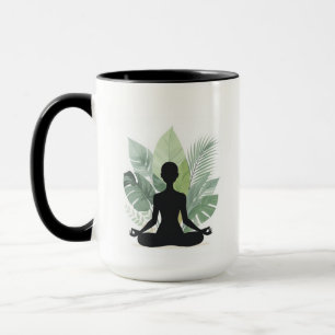 Boho Botanical Meditation Yoga Mug