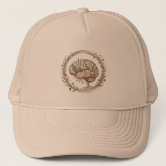 Boho Botanical Neurodiversity Bloom Ecotherapy Trucker Hat
