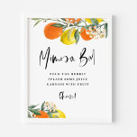 Boho Botanical Orange and Lemon Mimosa Bar Poster<br><div class="desc">Add a citrus accent to your event with this customisable citrus Mimosa Bar sign. It features watercolor garland of lemons and oranges. Personalise by adding your own texts. This boho Mimosa Bar sign is perfect for summer bridal showers,  weddings,  and so much more.</div>
