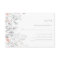 Boho Botanical Rustic Wedding Coral and Grey RSVP