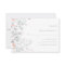 Boho Botanical Rustic Wedding Coral and Grey RSVP