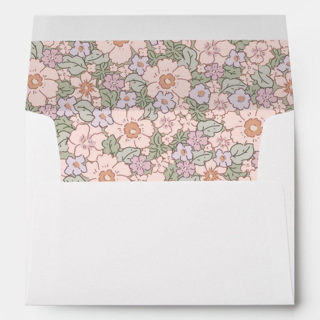 Boho Botanical Spring Easter Envelopes (Back (Bottom))