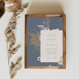 Boho Botanical Wedding Invitation