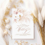 Boho Botanical White Orchids Pampas Grass Wedding Invitation<br><div class="desc">A celebration brimming with romance, joy and splendour! This elegant design of wedding invitations features soft pastel hues and a stunning botanical floral composition that adds a special touch to your nuptial celebration. So delightfully stylish - white orchids, so chic and elegant - pampas grass... you will want to display...</div>