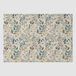 Boho botanical  wild flower  tissue paper