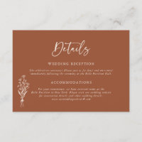 Boho Botanicals Terracotta Wedding Details