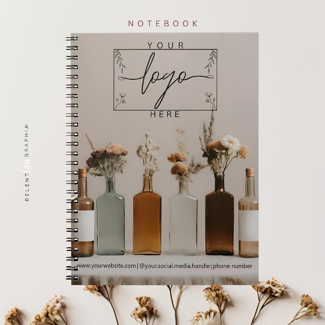 Boho Bottles | Flowers | Aesthetic Note Book (Creator Uploaded)