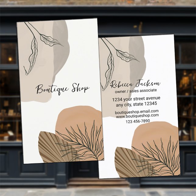 Boho Boutique Shop Business Card (Creator Uploaded)