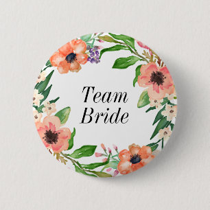 Boho Bridal Party Wedding 6 Cm Round Badge