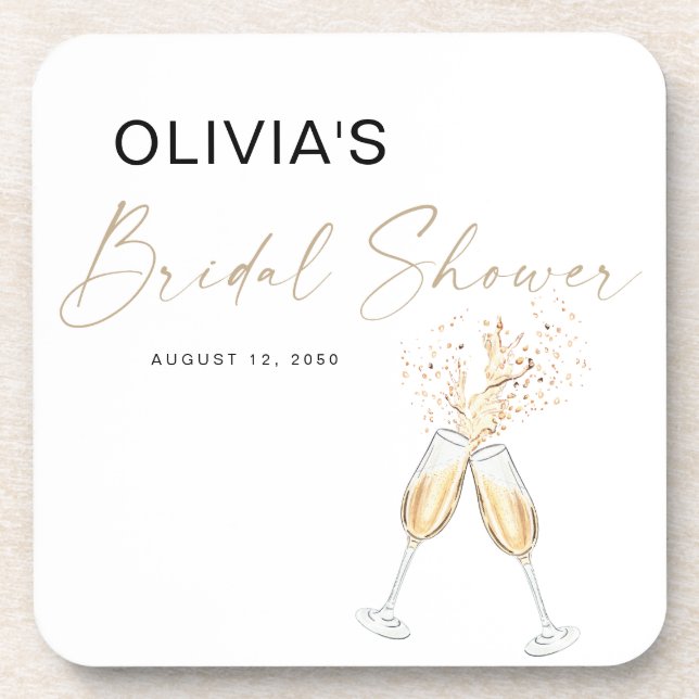 Boho Bridal Shower Coaster (Front)