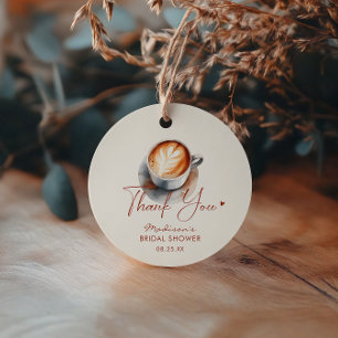 Boho Bridal Shower Coffee Thank You Favour Tags