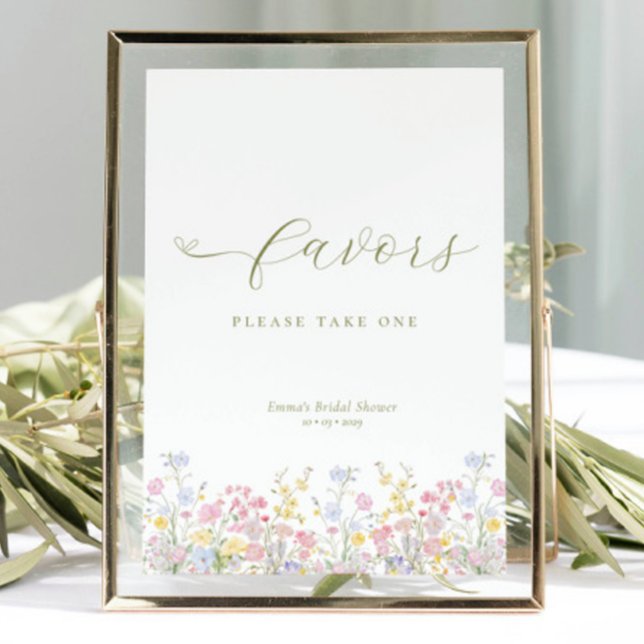 Boho Bridal Shower Favours Tabletop Sign (Creator Uploaded)