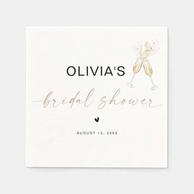 Boho Bridal Shower Napkins (Front)