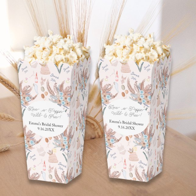 Boho Bridal Shower Pattern Bridal Shower Favour Box (Creator Uploaded)