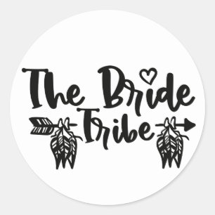 Boho Bride Tribe Bachelorette Bridal Shower Classic Round Sticker
