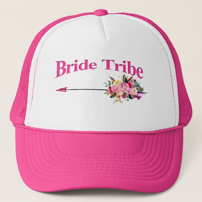 Boho Bride Tribe Trucker Hat (Front)