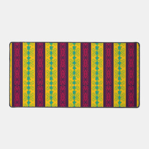 Boho Brocade Stripe Desk Mat