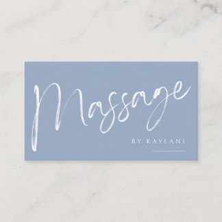 Boho Brushed Massage Business Card Body Therapy