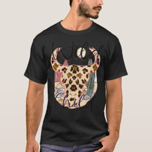Boho Bull Skull Wild Child Desert Cactus Western C T-Shirt