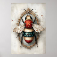 Boho Bumblebee Print, Bee Spring Printable Wall