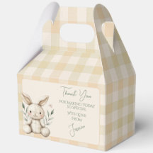 Boho Bunny Neutral Baby Shower Favour