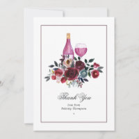Boho Burgundy and Navy Wine Tasting Bridal Shower