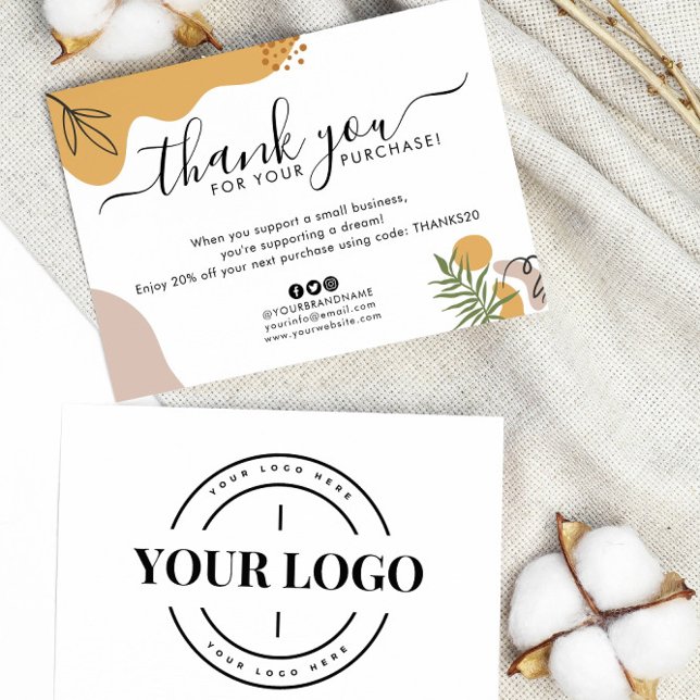 Boho Business Company Logo Thank You Purchase (Creator Uploaded)