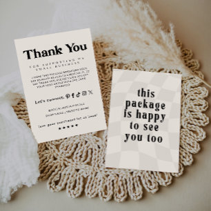 Boho Business Thank You Card