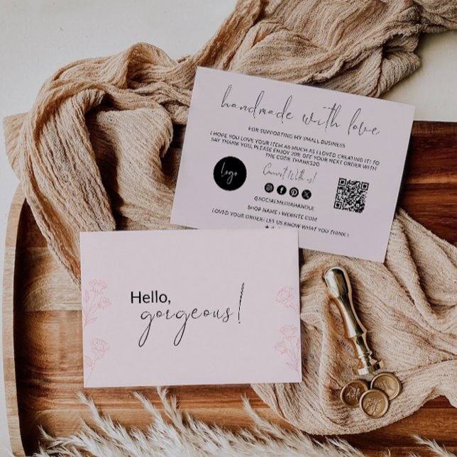 Boho Business Thank You Card (Boho Business Thank You Card)