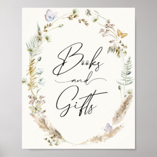 Boho Butterflies Books and Gifts Poster