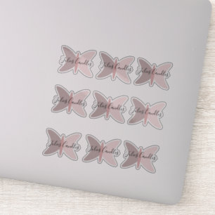 Boho Butterflies Pink Earthy Tones Business