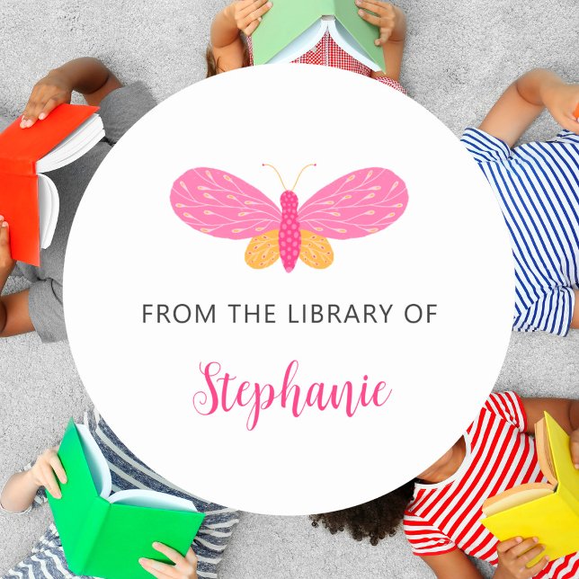 Boho Butterfly from the library of book sticker (Creator Uploaded)