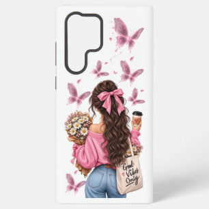 Boho Butterfly Girl Phone Case Good Vibes Only