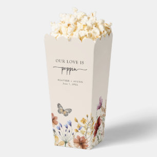 Boho Butterfly Popcorn Favour Box
