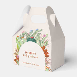 Boho Cactus Arch Desert Pampas Baby Shower  Favour Box