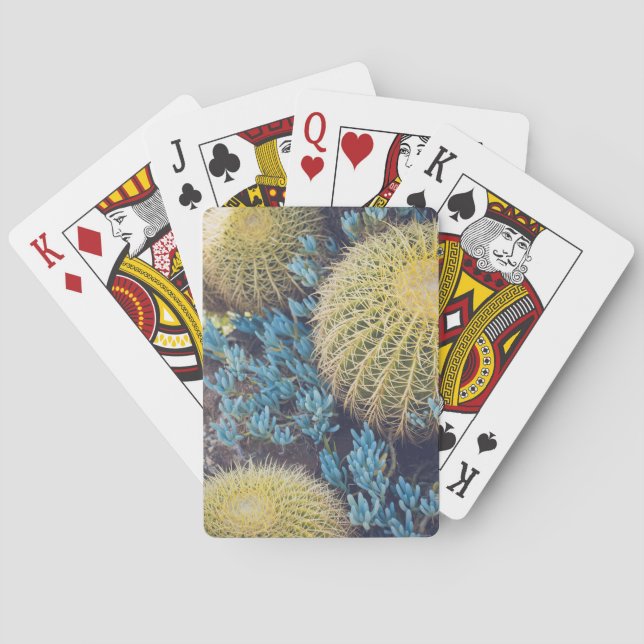Boho Cactus Garden Playing Cards (Back)