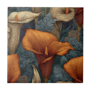Boho Calla Lilles Tiles for Cozy Interiors