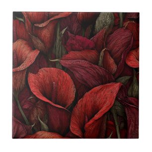 Boho Calla Lily Tiles for Bathroom Walls
