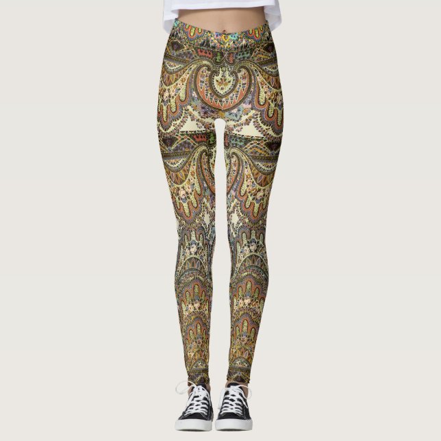 Boho Caravan Antique Leggings (Front)