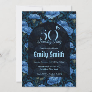 Boho Carnation Themed Surprise Birthday Invitation