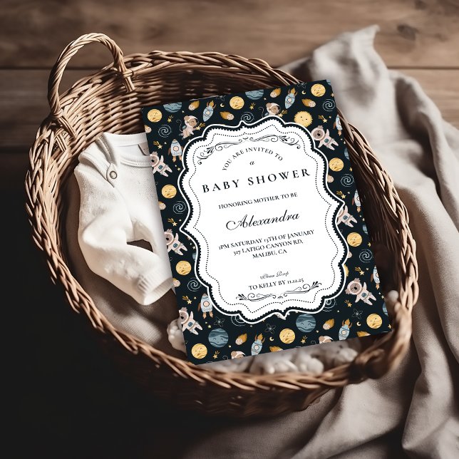 Boho Celestial Animal Baby Shower Invitation (Creator Uploaded)