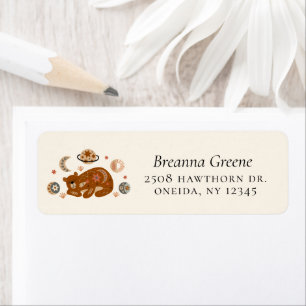 Boho Celestial Bear Return Address Label