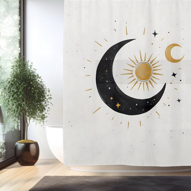 Boho Celestial Bliss Shower Curtain (Creator Uploaded)