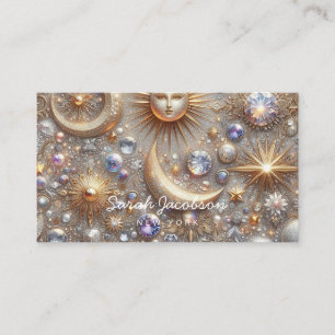 Boho Celestial Business Card – Cosmic Night Sky