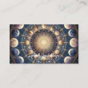 Boho Celestial Business Card – Cosmic Night Sky