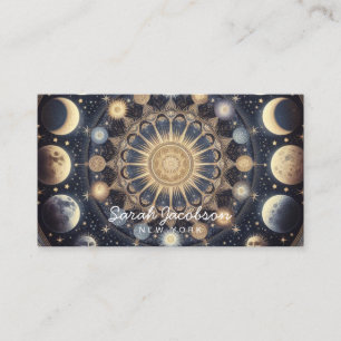 Boho Celestial Business Card – Cosmic Night Sky