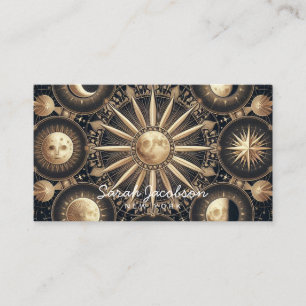 Boho Celestial Business Card – Cosmic Night Sky